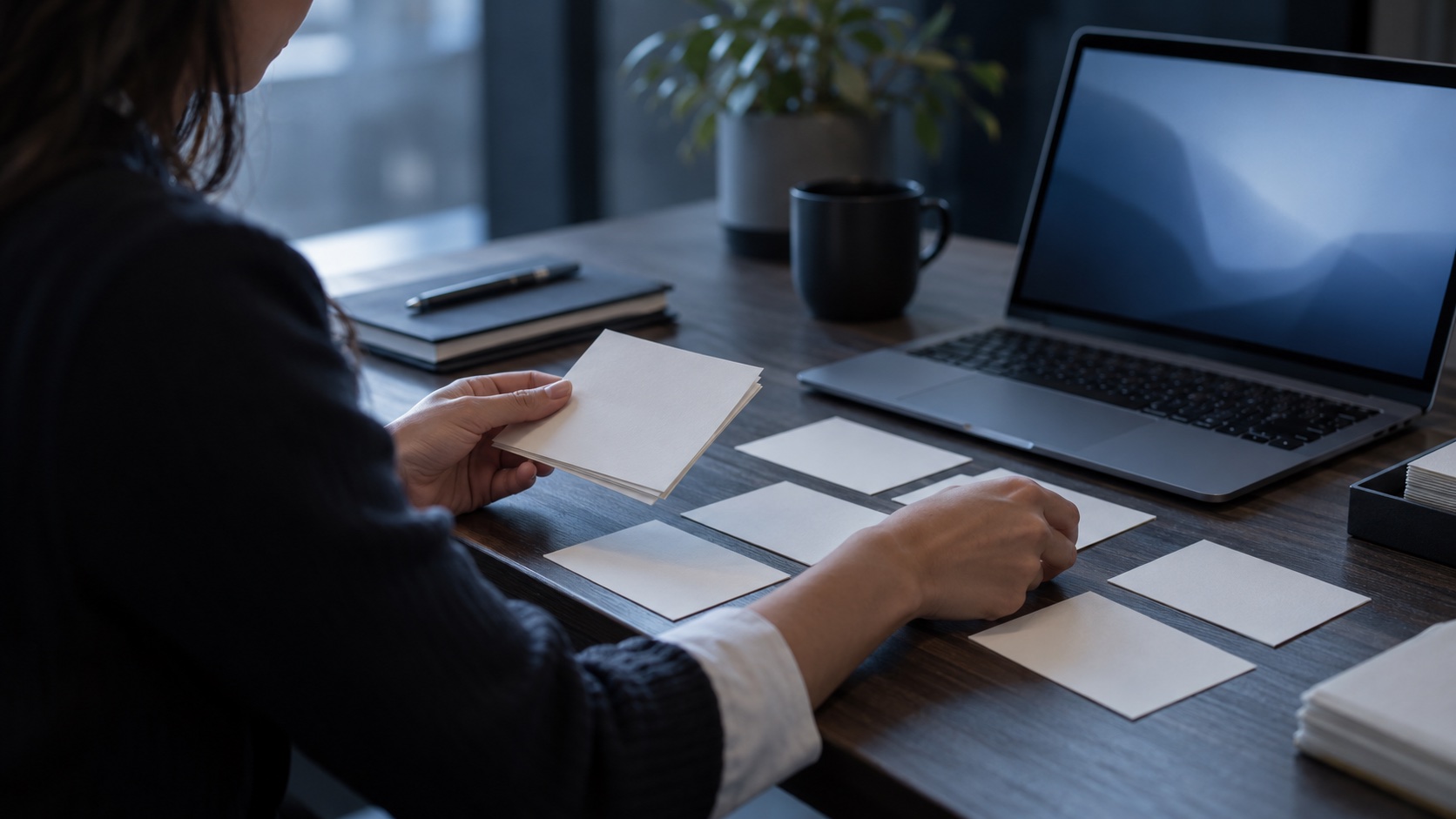 Analyst sorting an inventory of business applications